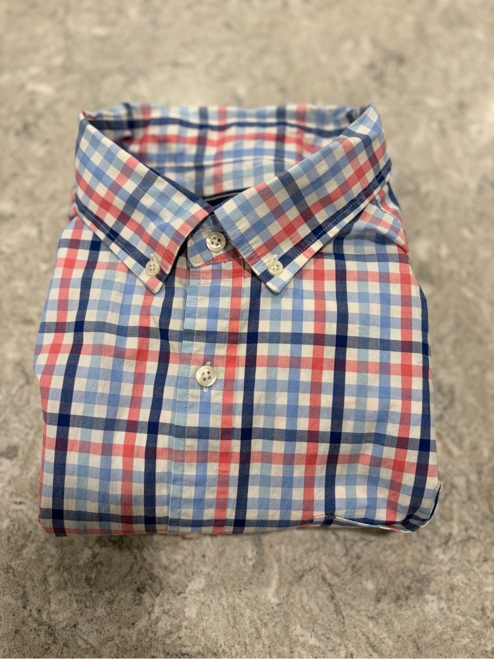 Vineyard Vines Men's Classic Fit Tucker Plaid Button-Down Shirt-XL